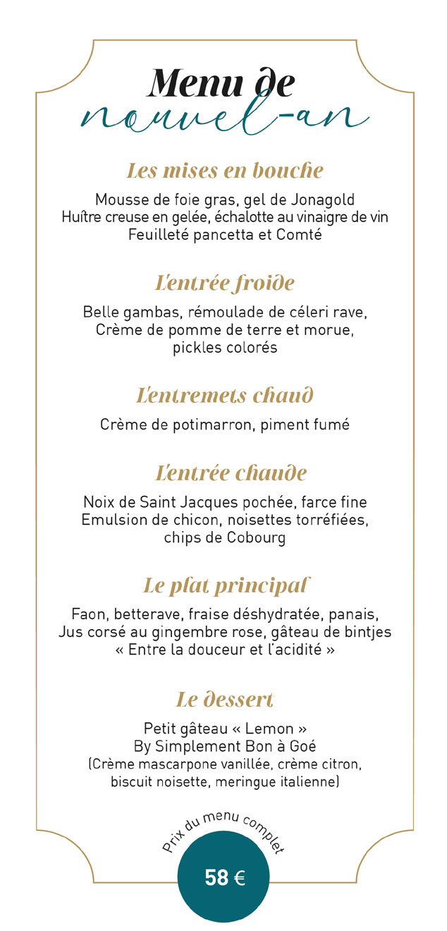 menu traiteur pour le nouvel an 2025 2026